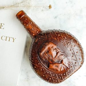 Vintage Leather Wrapped Bottle